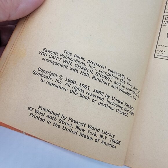 Lot of 4 Vintage Peanuts Snoopy Books Charles M.‎ Schulz Charlie Brown - Picture 5 of 8